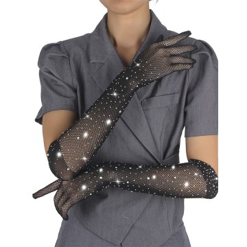 SUBBLIME - 957469 LUVAS SHINE TRANSPARENTES PRETAS S-M