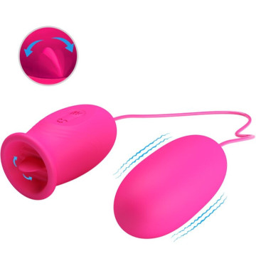 PRETTY LOVE - OVO VIBRADOR DAISY LÍNGUA ESTIMULANTE DE CLITÓRIS ROSA