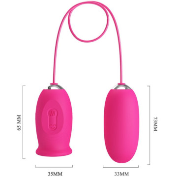 PRETTY LOVE - OVO VIBRADOR DAISY LÍNGUA ESTIMULANTE DE CLITÓRIS ROSA