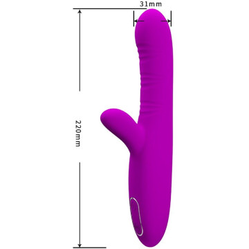 PRETTY LOVE - ANGELIQUE MULTIFUNÇÕES VIBRADOR ESTIMULADOR DE CLITÓRIS ROXO