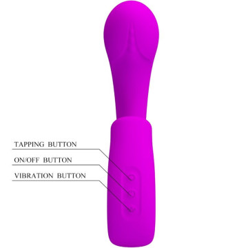 PRETTY LOVE - SIBEL SIBEL VIBRADOR PONTO G ESTIMULADOR DE CLITÓRIS 10 VIBRAÇÕES ROXO