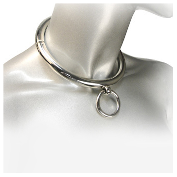 METAL HARD - COLAR BDSM COM ANEL 10CM