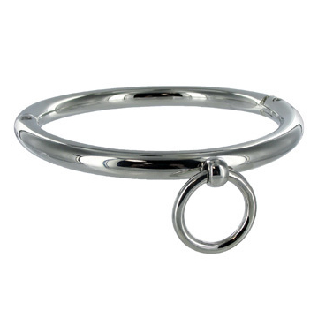 METAL HARD - COLAR BDSM COM ANEL 10CM