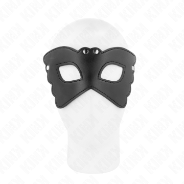 KINK - MÁSCARA DE COURO FORMA DE BORBOLETA 20 x 9 CM
