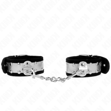 KINK - PULSO FINO PRETO - PRATA 30 X 4 CM
