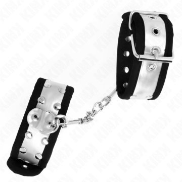 KINK - PULSO FINO PRETO - PRATA 30 X 4 CM