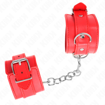 KINK - PULSO SIMPLES VERMELHO AJUSTÁVEL 20-23 CM X 5,5 CM