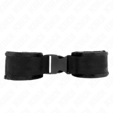 KINK - RETENÇÕES DE PULSO NYLON BIND HOOKandLOOP VERMELHO-PRETO MODELO 1 AJDUSTABLE 25-35 CM X 6 CM