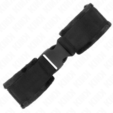 KINK - RETENÇÕES DE PULSO NYLON BIND HOOKandLOOP VERMELHO-PRETO MODELO 1 AJDUSTABLE 25-35 CM X 6 CM
