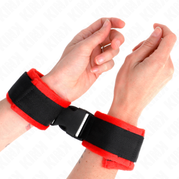 KINK - RETENÇÕES DE PULSO NYLON BIND HOOKandLOOP PRETO MODELO 1 AJDUSTÁVEL 25-35 CM X 6 CM