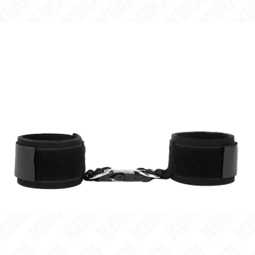 KINK - RETENÇÕES DE PULSO NEOPRENE HOOKandLOOP FASTENER PRETO AJUSTÁVEIS 22-34 CM