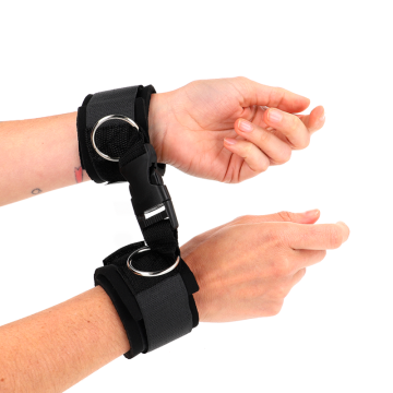 KINK - RETENÇÕES DE PULSO NEOPRENE HOOKandLOOP FASTENER PRETO AJUSTÁVEIS 22-34 CM