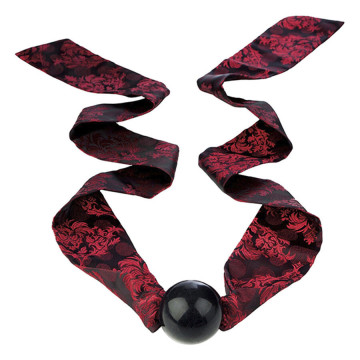CALEXOTICS - SCANDAL MORDAÇA DE BOLA COM LAÇO PRETO-VERMELHO