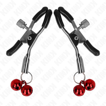 KINK - GRAMPO DE BICO DUPLO SINO VERMELHO 6 CM