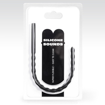 ALL BLACK - SONDA URETRAL DE SILICONE 6-8 MM
