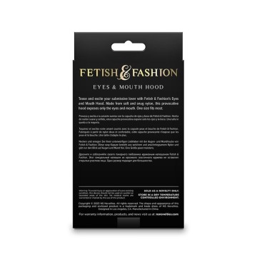 NS NOVELTIES - FETISH and FASHION OLHOS E BOCA CAPUZ NYLON BRANCO
