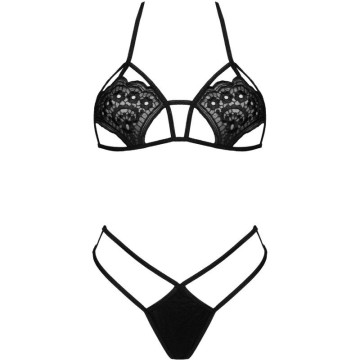 LIVCO CORSETTI FASHION - JIMENA LC 20216 BRA TANGA PRETO TAMANHO ÚNICO