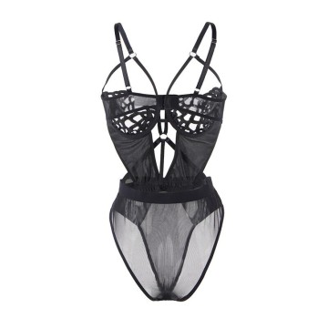 SUBBLIME - 954055 BODY SEXY DE RENDA PRETO S-M