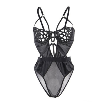 SUBBLIME - 954055 BODY SEXY DE RENDA PRETO S-M