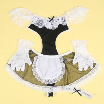 SUBBLIME - 954314 FANTASIA DE EMPREGADA SEXY PRETO-BRANCO L-XL