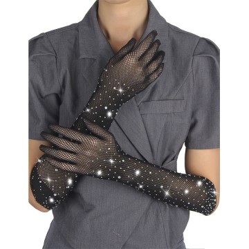 SUBBLIME - 957469 LUVAS SHINE TRANSPARENTES PRETAS S-M