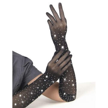 SUBBLIME - 957469 LUVAS SHINE TRANSPARENTES PRETAS S-M
