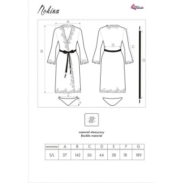 LIVCO CORSETTI FASHION - NOKINA LC XG055 VESTIDO G CALCINHA PRETA TAMANHO ÚNICO