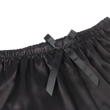 SUBBLIME - 953935 CAMISOLA DE SEDA CASUAL CALÇA DE RENDA PRETA S-M