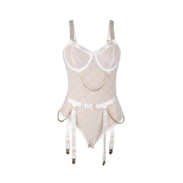 SUBBLIME - 954291 BODY COM CORRENTES CINTO-LIGA BRANCO L-XL