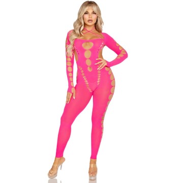 LEG AVENUE - BODYSTOCKING ROSA COM COSTAS ABERTAS TAMANHO ÚNICO