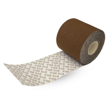 BYE-BRA - BODY TAPE 5 M X 6,5 CM 3 PARES DE CAPAS DE BICO MARROM
