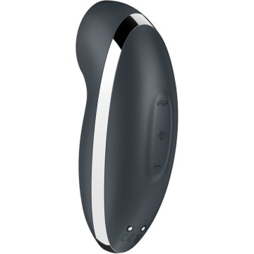SATISFYER - TAP and CLIMAX 2 VIBRADOR E ESTIMULADOR CINZA