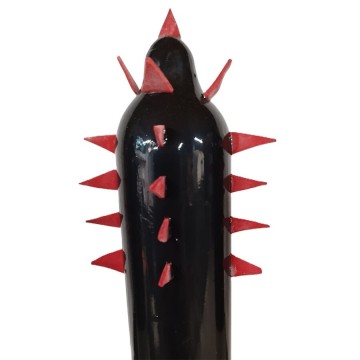 CONDOMERIE - PRESERVATIVOS NOVIDADES PINTADOS À MÃO BLACK CACTUS XL