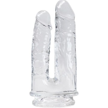 ALIVE - IMPERIUM DUPLO PÉNIS REALISTA TRANSPARENTE 12-14 CM