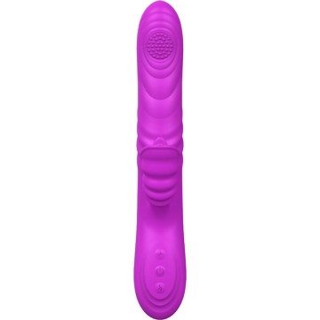 ARMONY - VIBRADOR MULTIFUNO ANGELIA COM LÍNGUA ESTIMULANTE EFEITO CALOR VIOLETA