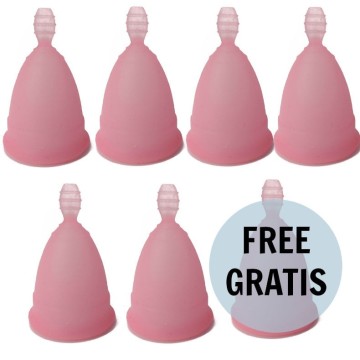 NINA KIKÍ - COPO MENSTRUAL ROSA TAMANHO S 6 1 GRTIS