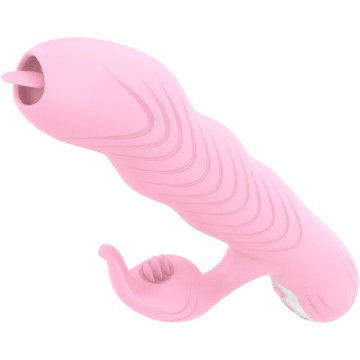 ARMONY - MARCIA VIBRADOR and THRUSTING DUPLA LÍNGUA EFEITO CALOR ROSA
