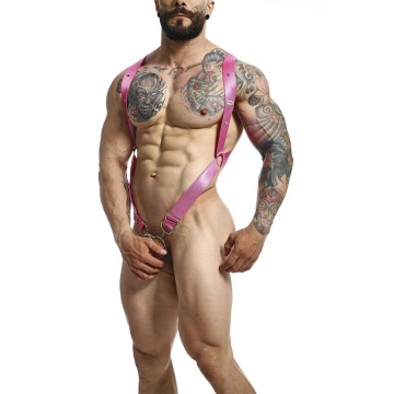 MOB - DNGEON CROSS BACK HARNESS ROSA TAMANHO ÚNICO
