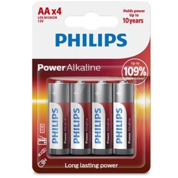 PHILIPS - BATERIA ALCALINA DA PHILIPS POWER AA LR6 4