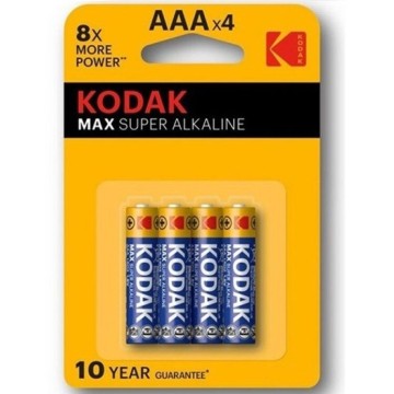 KODAK - BATERIA SUPER ALCALINA MAX AAA LR03 4