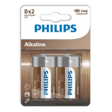 PHILIPS - BATERIA ALCALINA D LR20 BLISTER2