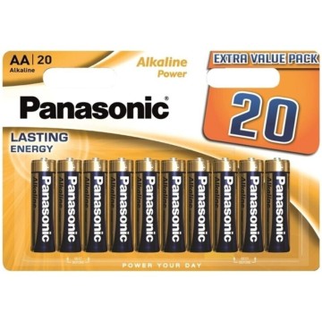 PANASONIC - BATERIA ALCALINA BRONZE AA LR6 BLISTER20