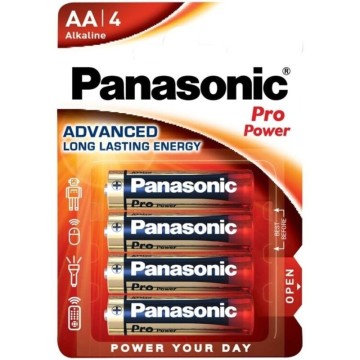 PANASONIC - BATERIA AA ALCALINA PRO POWER LR6 BLISTER4