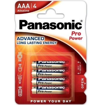 PANASONIC - PILHA AAA ALCALINAS PRO POWER LR03 BLISTER4