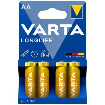 VARTA - BATERIA ALCALINA DE LONGA DURAÇÃO AA LR6 BLISTER4