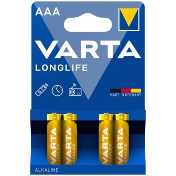 VARTA - BATERIA ALCALINA AAA DE LONGA DURAÇÃO LR03 BLISTER4