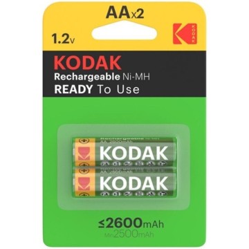 KODAK - BLISTER DE PILHAS RECARREGÁVEIS HR6 AA 2600mAh2