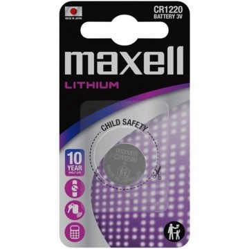 MAXELL - BATERIA DE LÍTIO BOTÃO CR1220 3V BLISTER1