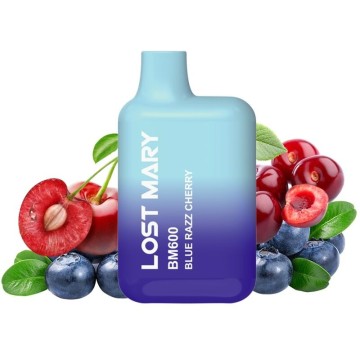 LOST MARY - BM600 NICOTINA VAPER 2 DESCARTÁVEL AZUL RAZZ CHERRY