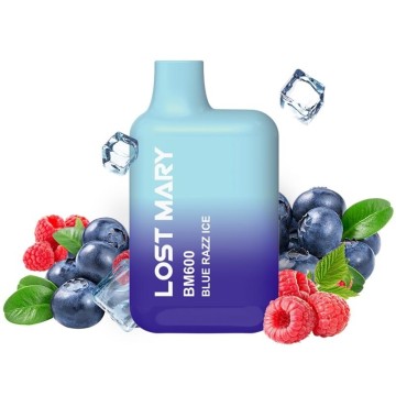 LOST MARY - BM600 NICOTINA VAPER 2 DESCARTÁVEL AZUL RAZZ ICE